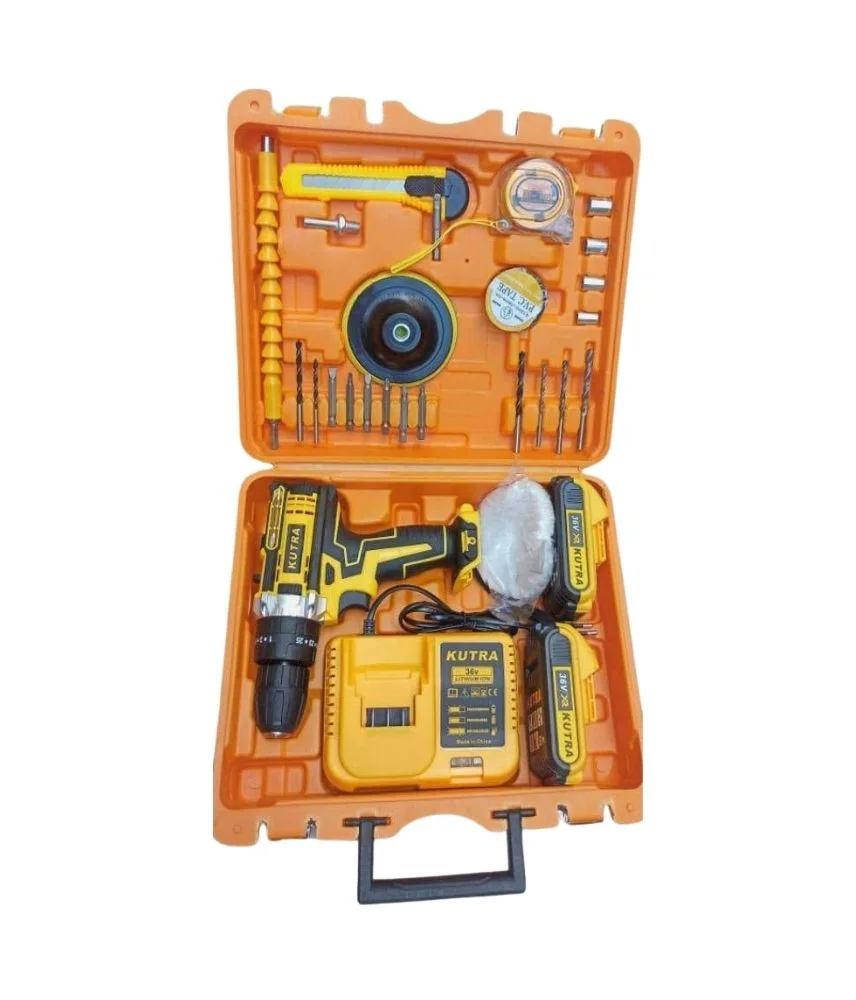 دريل كوترا لاسلكي مع حقيبة عدة كاملة