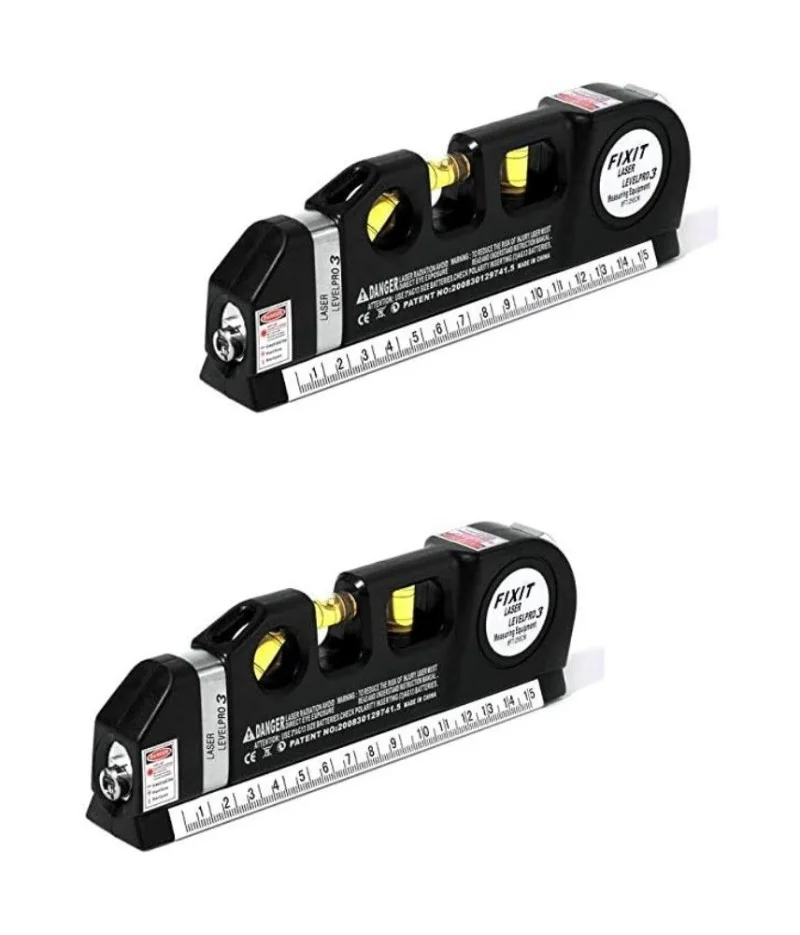 عرض قطعتين من جهاز تسوية ليزر متعدد الأغراض