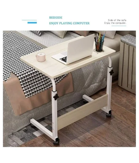 طاولة لابتوب متعددة الاستخدامات قابلة للتعديل بارتفاع متغير مع عجلات