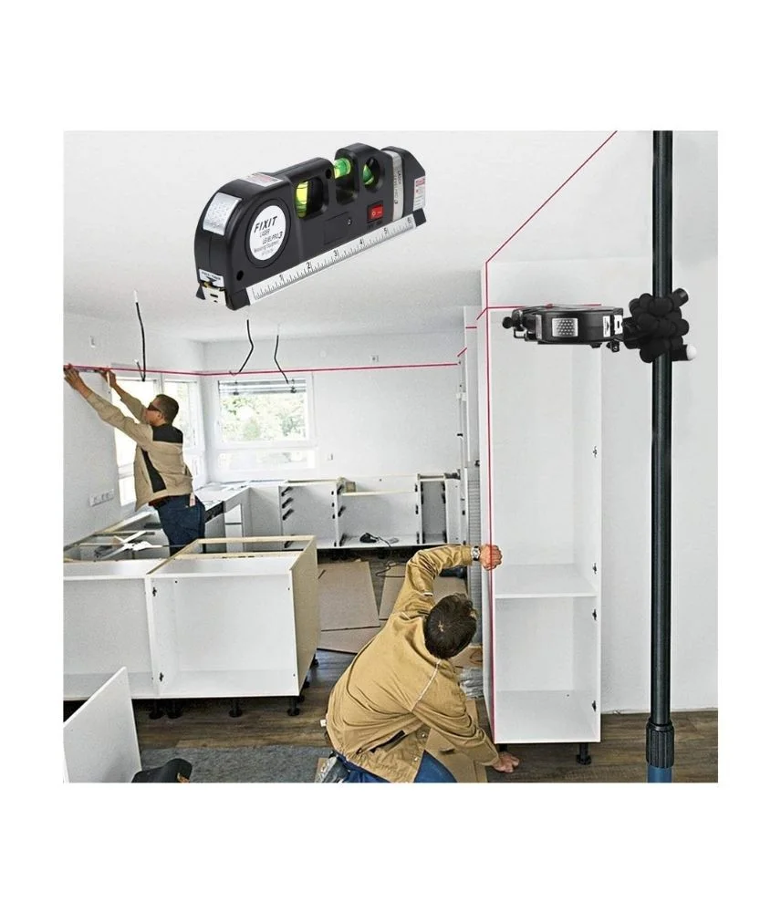 عرض قطعتين من جهاز تسوية ليزر متعدد الأغراض