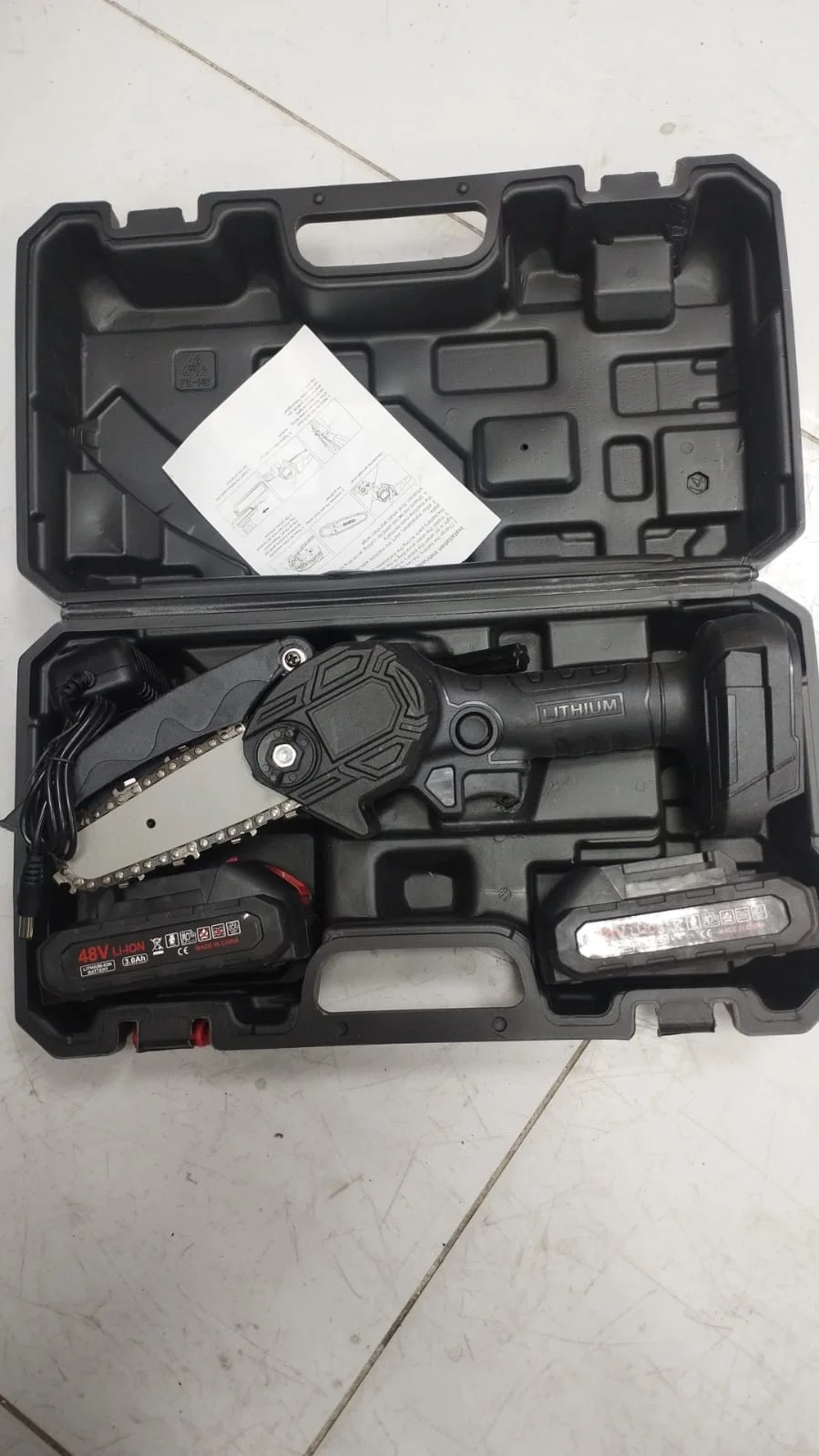 منشار جنزيري صغير كهربائي ٤٨ فولت