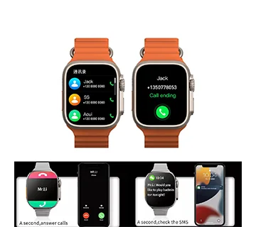 عرض 2 قطعه ساعة سمارت t800