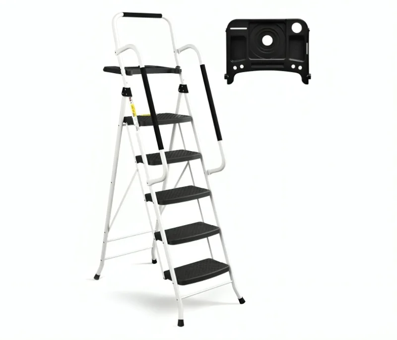 سلم فولاذي قابل للطي 5 درجات