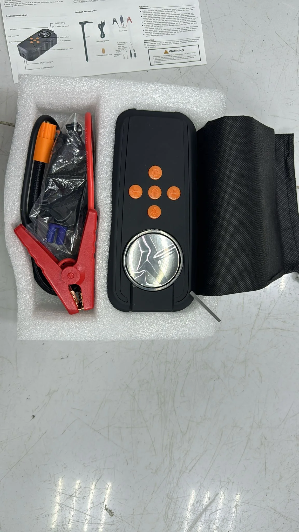 بطارية وشاحن محمول للسيارة