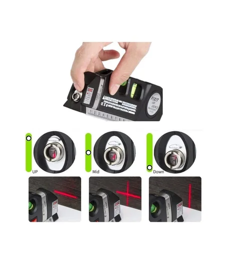 عرض قطعتين من جهاز تسوية ليزر متعدد الأغراض