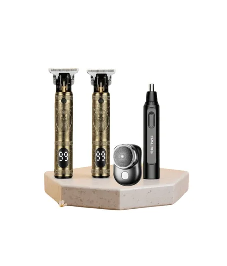 طقم الحلاقة الرجالي المتكامل مكون من 4 قطع