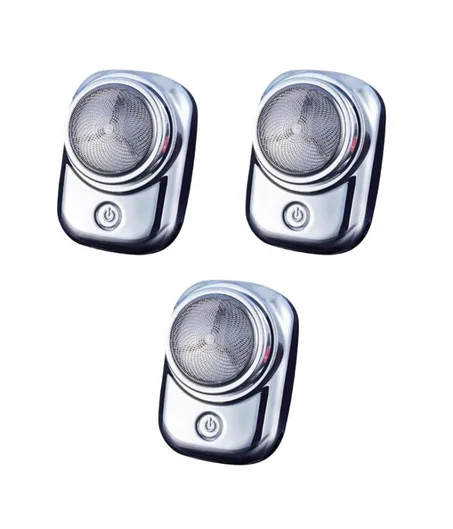 عرض 3 قطع من ماكينة حلاقة كهربائية الصغيرة محمولة بمنفذ USB