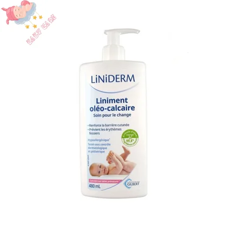LINIDERM LINIMENT OLÉO-CALCAIRE STABILISÉ AVEC POMPE 480 ML – GILBERT