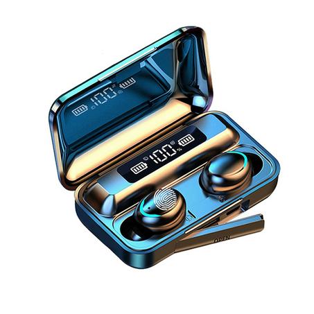 سماعة رأس بلوتوث 5.0 High Performance Blue Tooth Headset Headphone Bluetooth 5.0 Earphone Logo Stereo F9 Tws True Wireless Earbuds