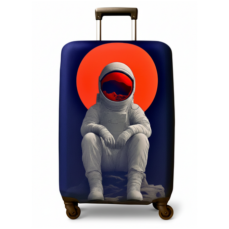 Camingo Housse de Valise "Astro Moon" - L'Aventure Cosmique à Chaque Voyage