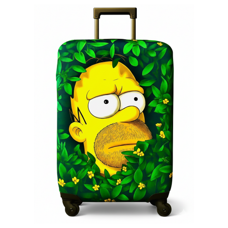 Camingo Housse de Valise "Simpson" - Design Drôle, Référence Culte Les Simpsons
