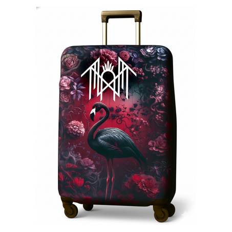 Camingo Housse de Valise "Flamant Rose 01" - Thème Floral Mystique