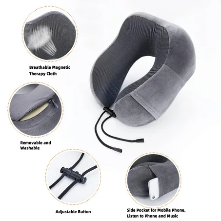 Oreiller de Voyage Premium – Confort Cervical en Mousse à Mémoire de Forme