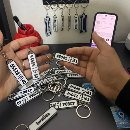 Porte-clé matricule