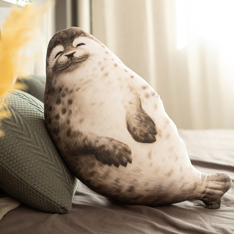 Hot Chubby Seal Pillow: Squeeze, Cuddle, Repeat - The Ultimate Plushy Pleasure!