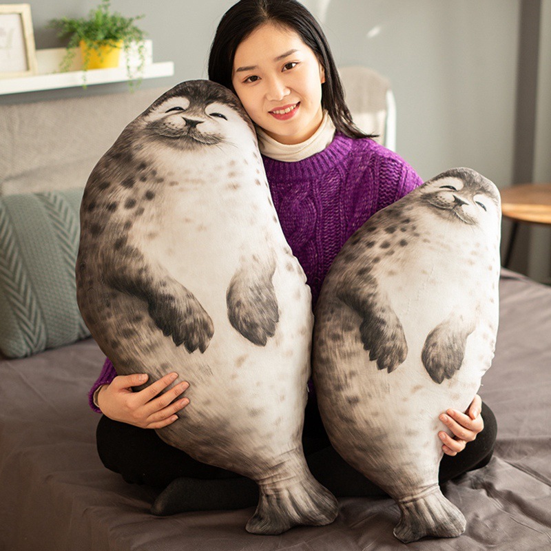 Hot Chubby Seal Pillow: Squeeze, Cuddle, Repeat - The Ultimate Plushy Pleasure!