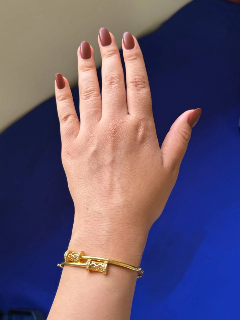 Bracelet Jonc Clou Doré
