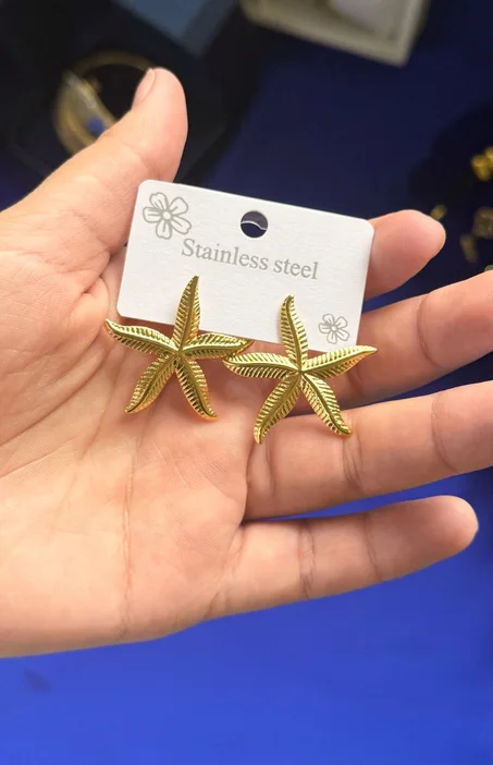 Boucles d'oreilles étoiles de mer
