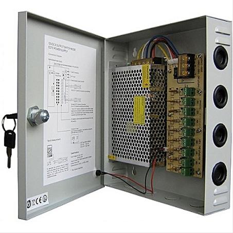 Bloc alimentation, Boîtier pour Caméra CCTV 8 Channels
