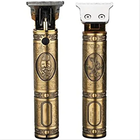 Gold Electric Pro Li Liner Baldheaded Hair Clippers Cutting T-Blade Trimmer Self Haircut Artifact, Beard Trimmer, Hair Clippers All-in-One Electric Cordless Hair Clippers