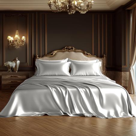 couvre-lit en satin