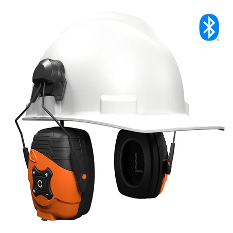 ISOtunes LINK 2.0 Helmet Mount | Bluetooth Comm Earmuffs | OSHA Compliant