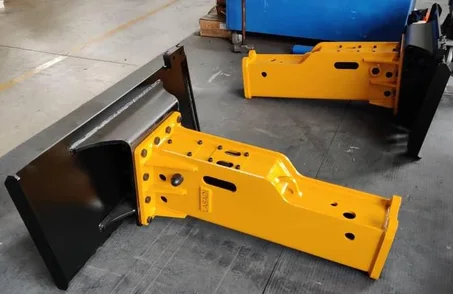 Pro-Grade Hydraulic Breaker Hammer | 5-Ton Excavator Attachment | Silenced Demolition