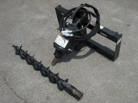 Pro-Grade Planetary Auger Drive | 2" Hex Shaft & 6" Dirt Bit | Mini Excavator & Track Loader