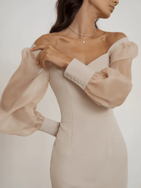 sleeve bodycon dress