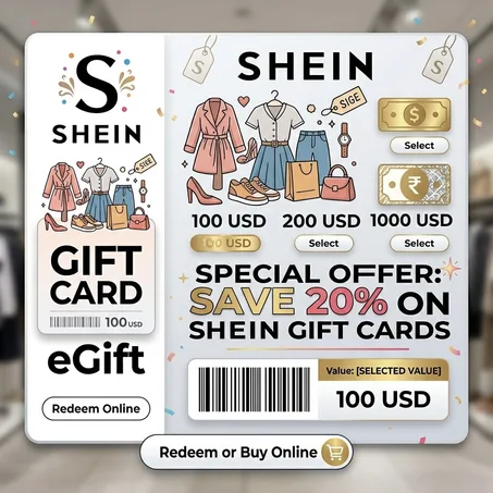 SHEIN E-Cartes Cadeaux