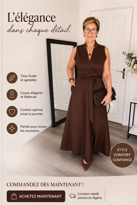 Robe Verona Élégance italien 2026 MARRON