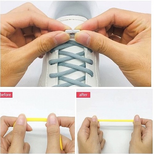 Lacets élastiques, fermeture métalliques