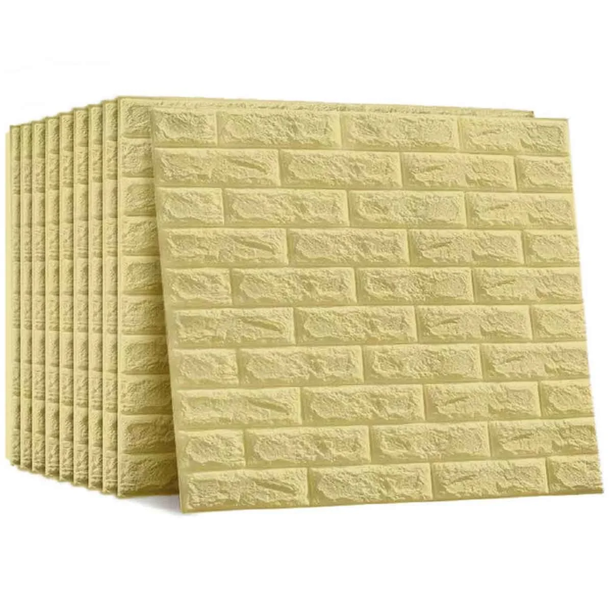 Pack de 10 Panneaux Muraux Adhésifs Anti-Humidité 3D