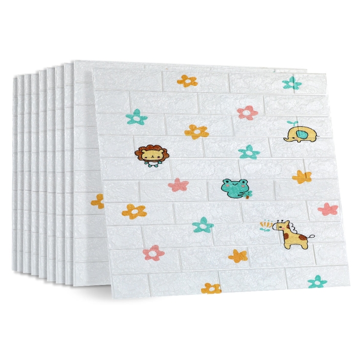 Pack de 10 Panneaux Muraux Adhésifs Anti-Humidité 3D