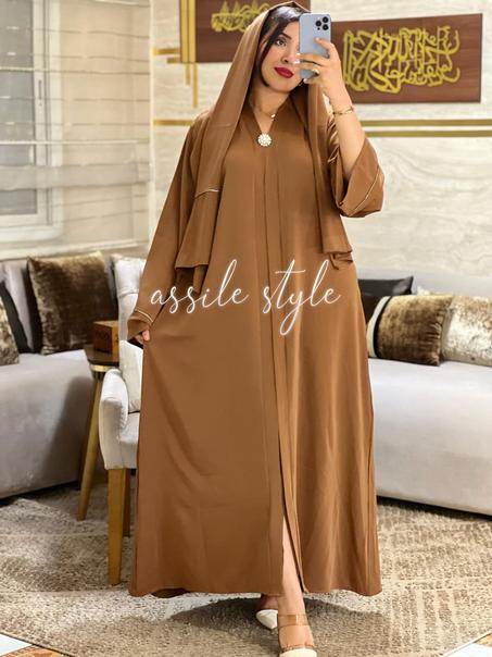 عباية كريب ممتاز - بني