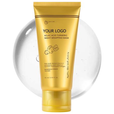 Hydrating and anti-aging collagen and turmeric night care face mask