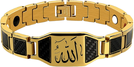 سوار رجالي مغناطيسي فاخر بنقش اسم "الله"