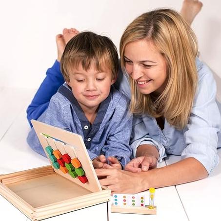 ألعاب تعليمية للأطفال، ألغاز الشرائح اللون والشكل لمرحلة ما قبل المدرسة للأولاد والبنات.