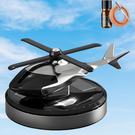 مُعطّر هواء للسيارة بتصميم طائرة هليكوبتر(أسود)