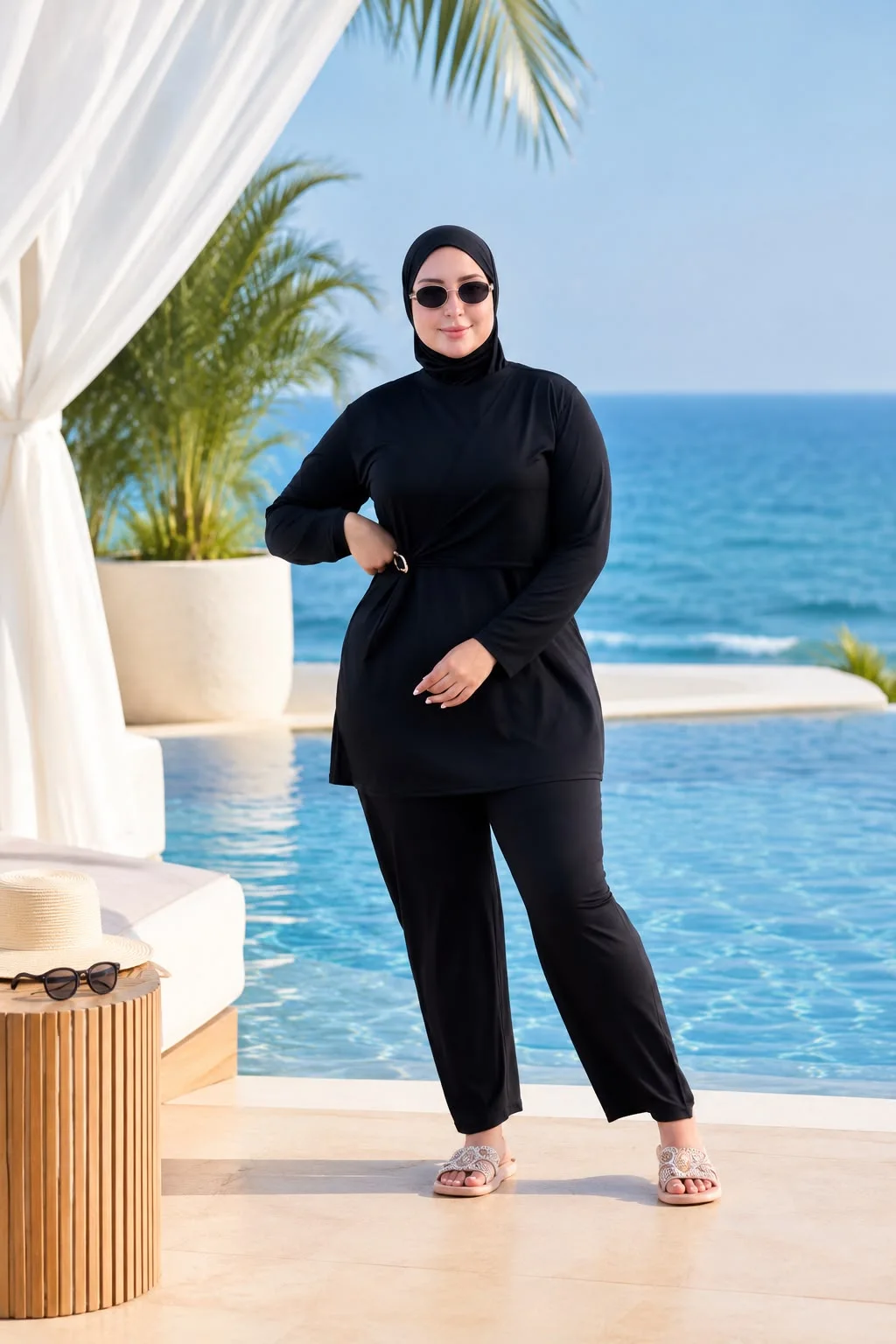 تألقي بثقة على الشاطئ بركيني  سباحة عصرية بتصميم أنيق ومريح ✨