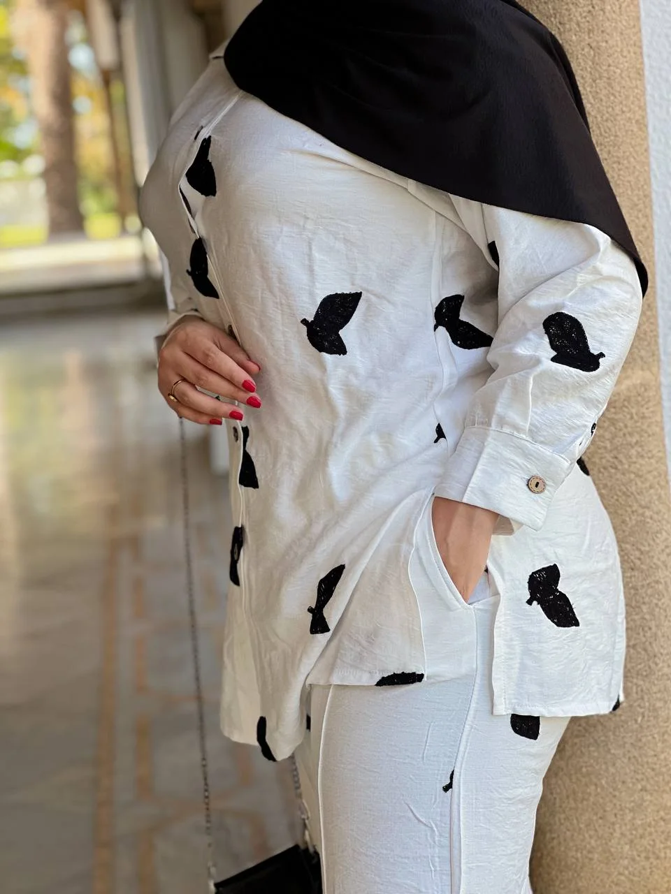 أنصومبل بأفخم أنواع التوب ثوب لولان مطروز