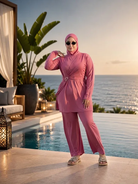 تألقي بثقة على الشاطئ بركيني  سباحة عصرية بتصميم أنيق ومريح ✨