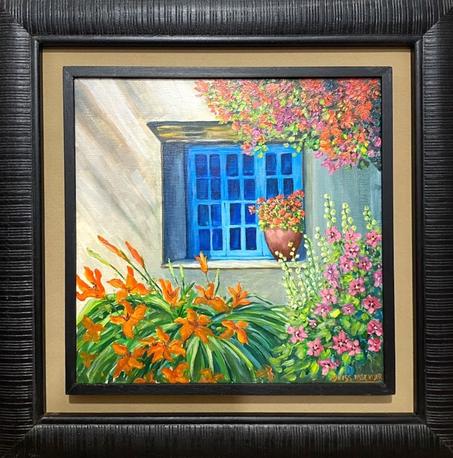 Flowers By The  Window