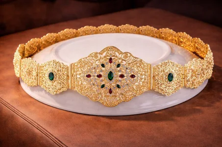 حزام قفطان تقليدي فاخر بتصميم ملكي 👑✨