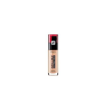 L'Oréal Paris Fond de Teint Fluide Infaillible 32h Fresh Wear SPF 25 + Vitamine C - Tous Types de Peau - Teinte : Beige Doré 140 - 30 ml