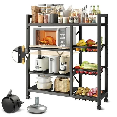 رف التخزين المتحرك بـ 4 طبقات Inoxydable