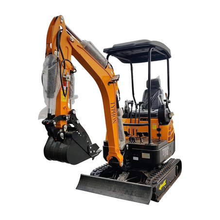 TERROR XVIII 4,000 lbs Mini Excavator - EPA Certified D902 Diesel Engine Machine for Garden, Farms, Parks, Roads – Ideal for Digging, Drilling, Bull-Dozing