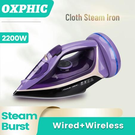 2200W Electric Steam Iron Wireless 2 in 1 Steamer