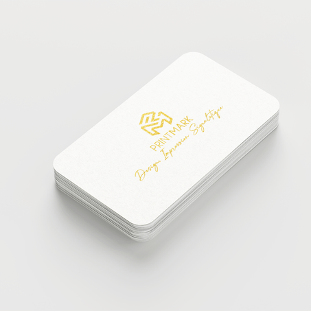 Cartes visite dorées PREMIUM (100pcs)