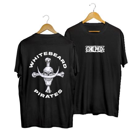 T-Shirt White Beard Pirates Jolly Roger